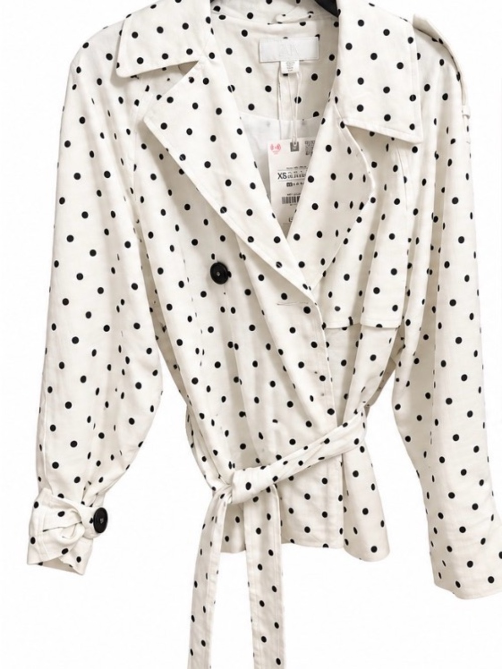 Zara Polka Dot Wrap Blouse/Kimono